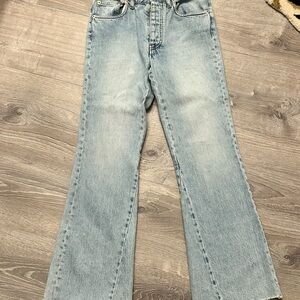 Maje Light Blue Denim Flared Jeans